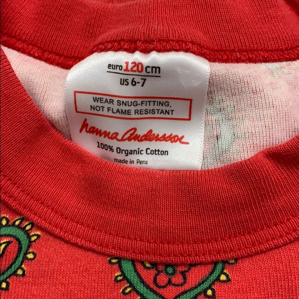 Girls red pjs